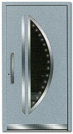 Kunststoff/Aluminium Türen in verschiedenen Ausführungen - Aluminium/Metall Tür moderner Halbkreis