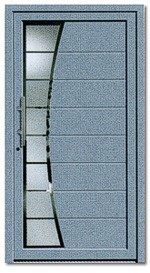 Kunststoff/Aluminium Türen in verschiedenen Ausführungen - Aluminium/Metall Tür modern